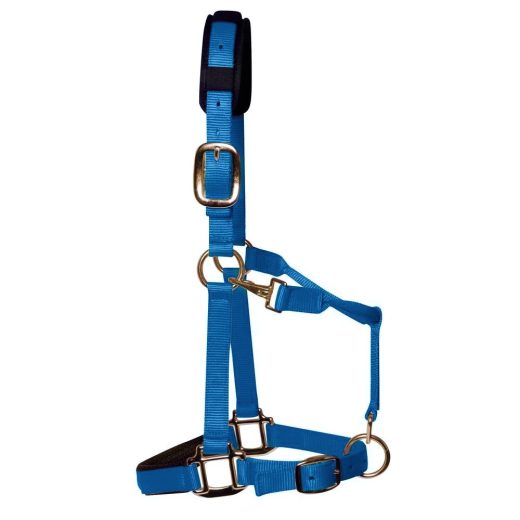 KM Elite Luxe gevoerd halster-Blauw Groen