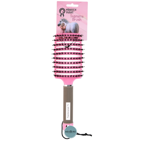 Paardenpraat Horse Supreme Borstel Roze