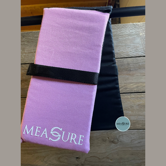 Measure trainingsware schoftonderlegger roze/zwart maat shet/kleine pony