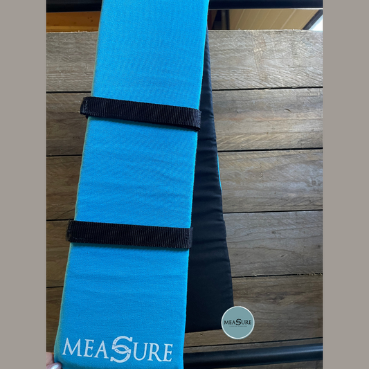 Measure trainingsware schoftonderlegger blauw/zwart maat cob