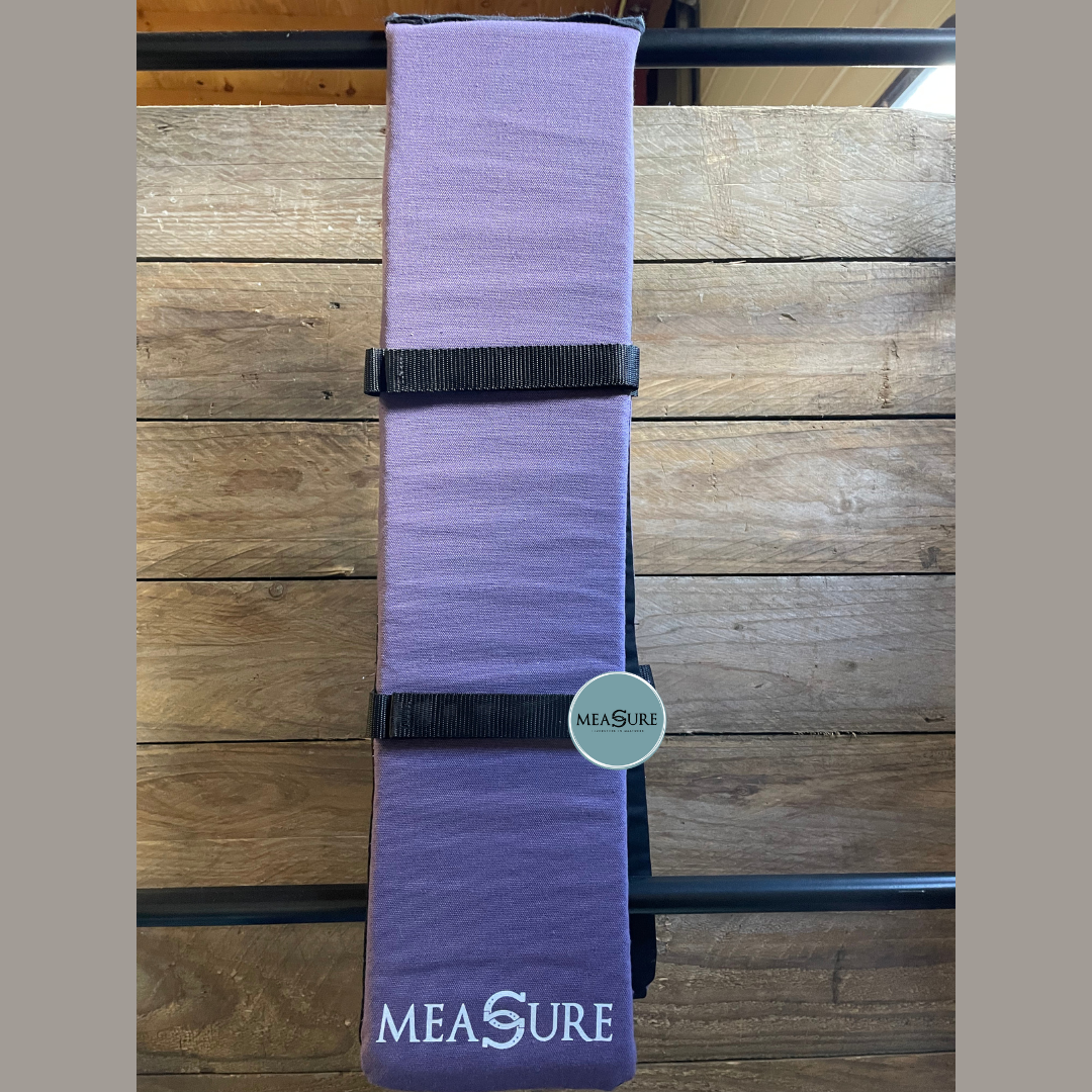 Measure trainingsware schoftonderlegger paars/zwart maat paard