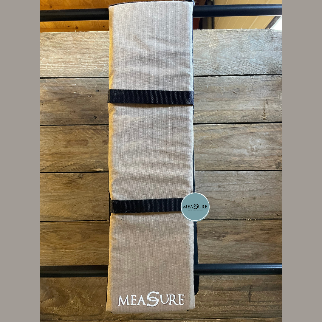 Measure trainingsware schoftonderlegger beige/zwart maat paard
