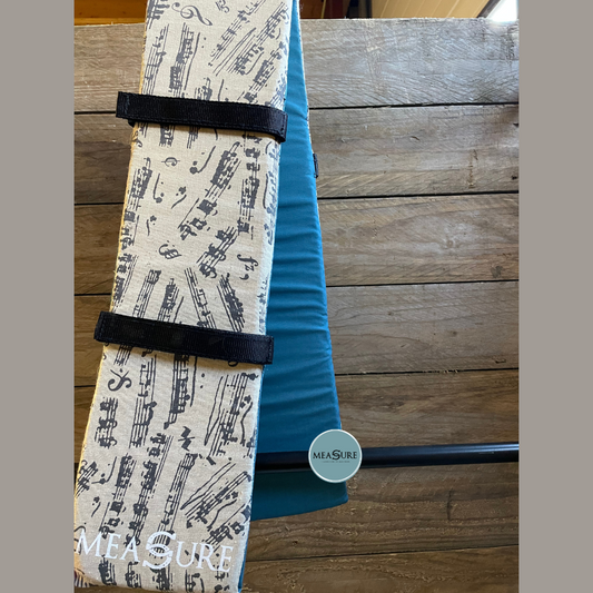 Measure trainingsware schoftonderlegger print/blauw maat paard