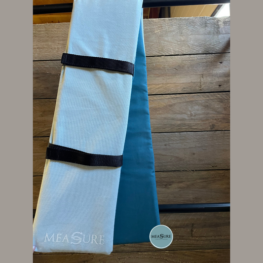 Measure trainingsware schoftonderlegger licht blauw maat paard