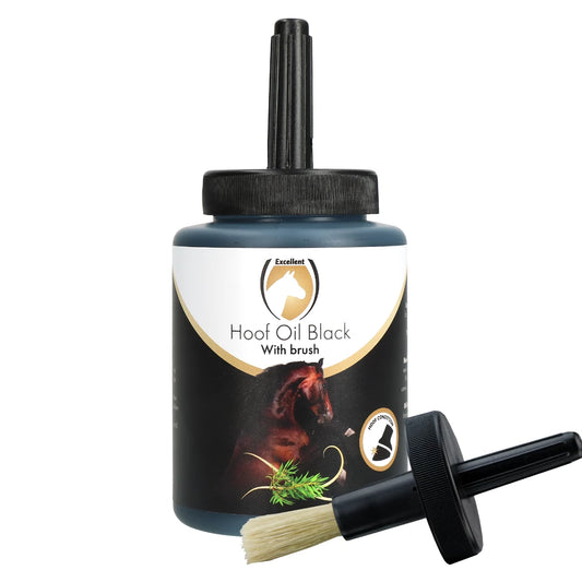 Excellent Horse Hoof Oil Black (with brush) 500 ml