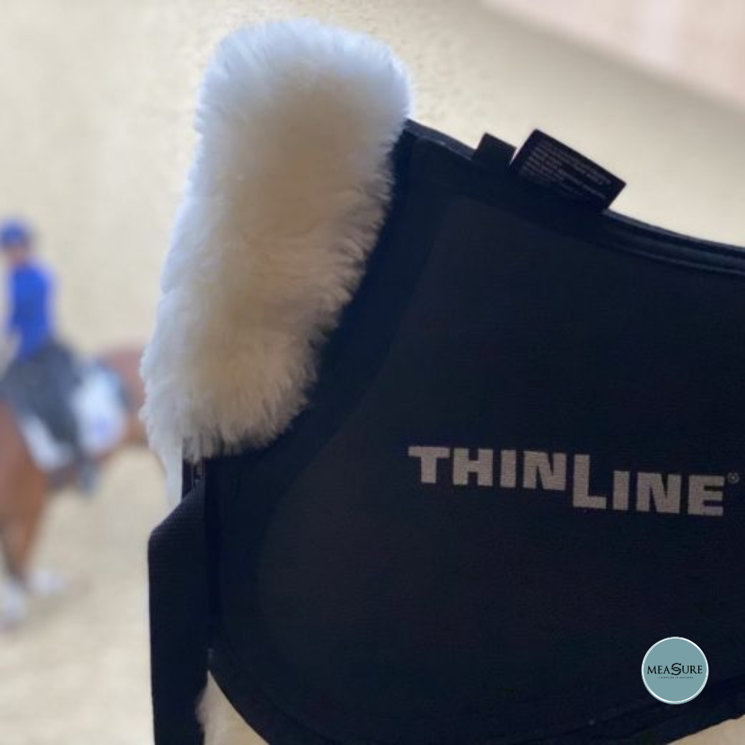 ThinLine Trifecta zadelonderlegger met schapenvacht rand