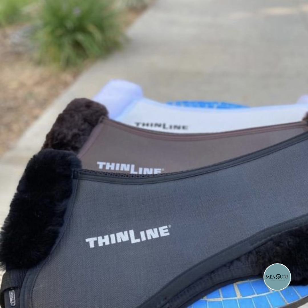 ThinLine Trifecta zadelonderlegger met schapenvacht rand
