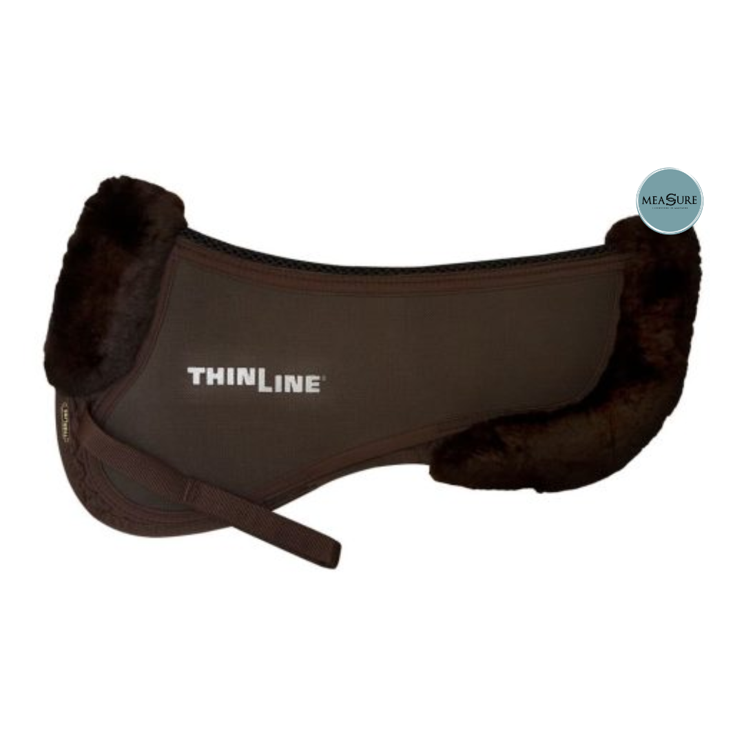 ThinLine Trifecta zadelonderlegger met schapenvacht rand