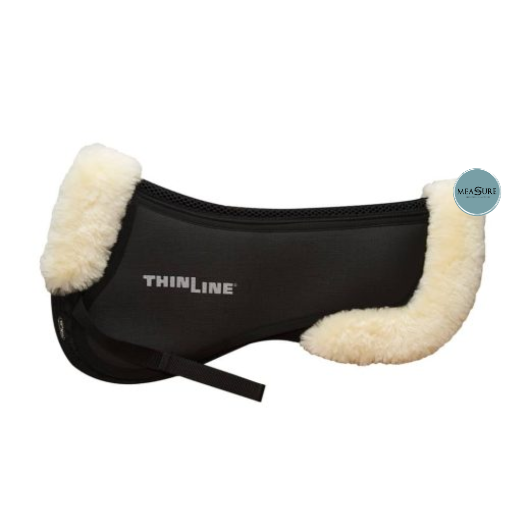 ThinLine Trifecta zadelonderlegger met schapenvacht rand