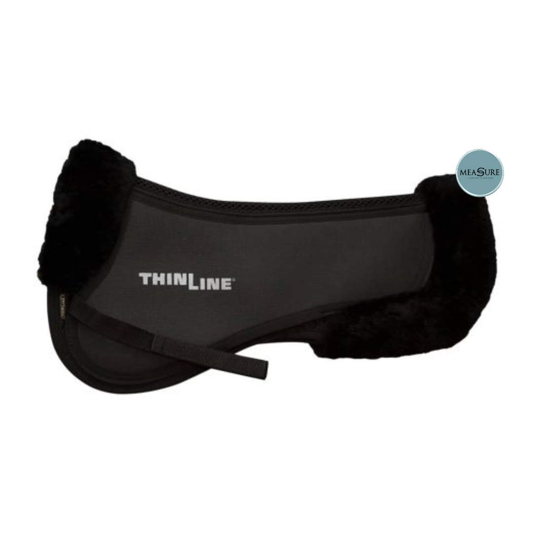 ThinLine Trifecta zadelonderlegger met schapenvacht rand