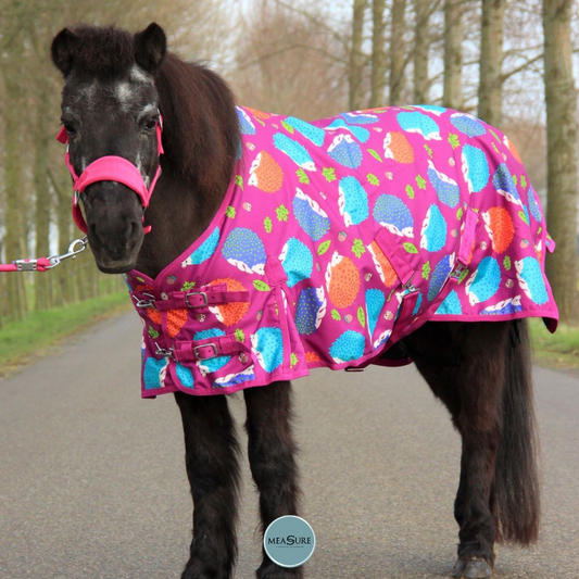 HB Harry & Hector Hedgehog fleece regendeken fuchsia