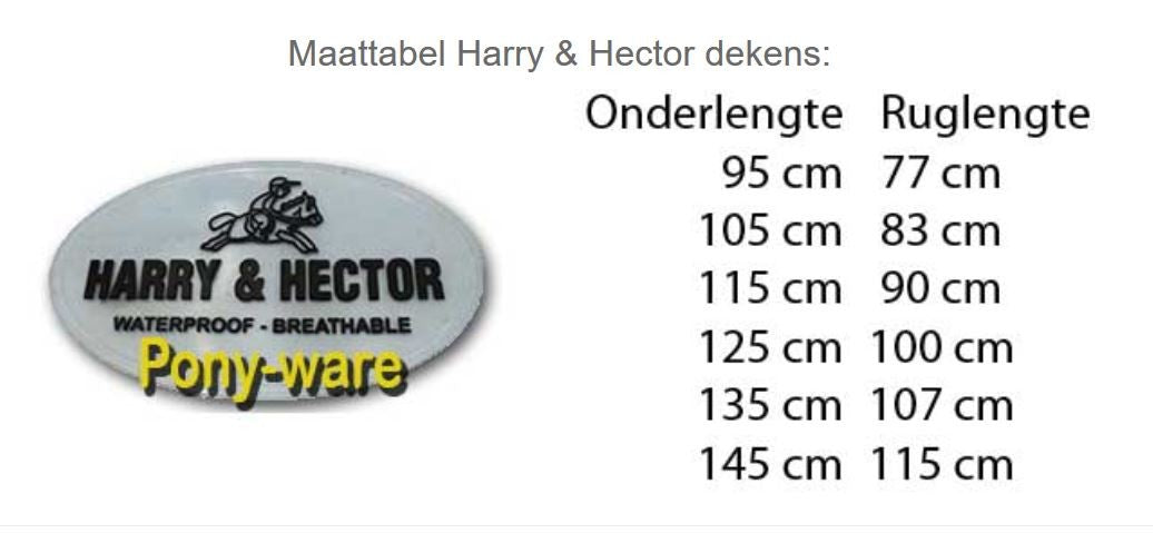 Maattabel Harry & Hector dekens