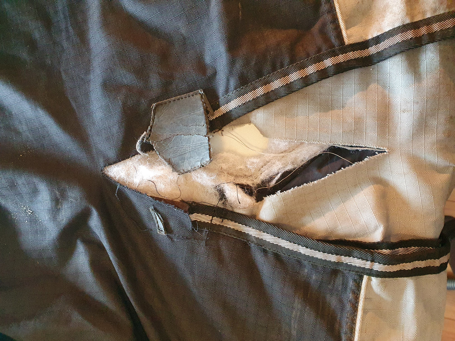 Reparatie scheur in de loopsplit