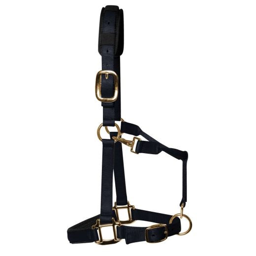 KM Elite Luxe gevoerd halster-Zwart