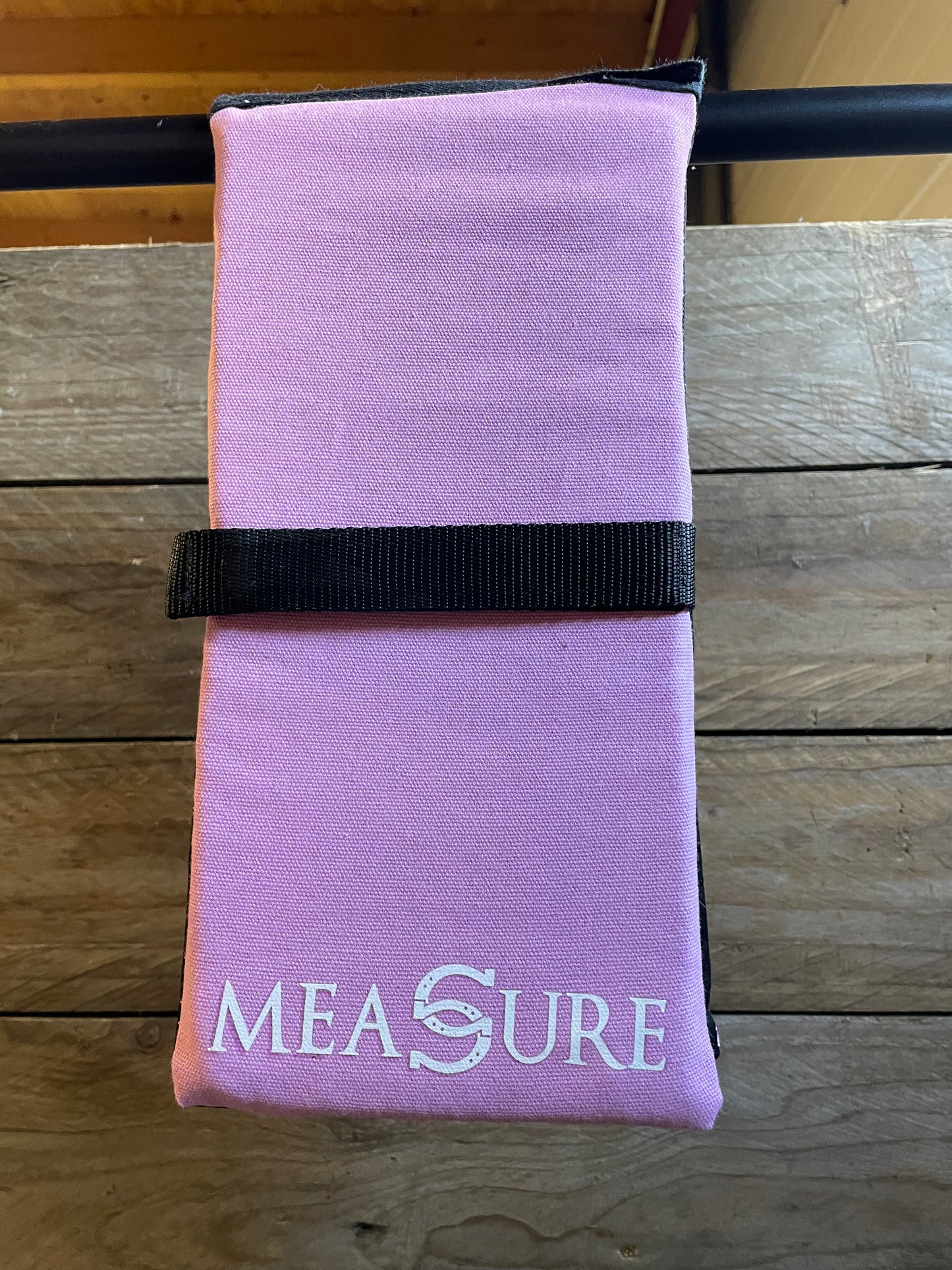 Measure trainingsware schoftonderlegger roze/zwart maat shet/kleine pony